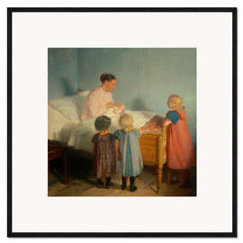 Gerahmter Kunstdruck Der kleine Bruder