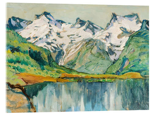 Acrylic print A mountain lake, study from Northern Norway