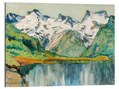 Alubild Ein Bergsee, Studie aus Nordnorwegen
