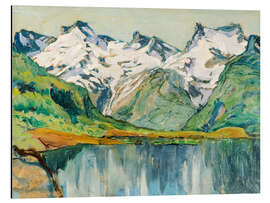 Alubild Ein Bergsee, Studie aus Nordnorwegen