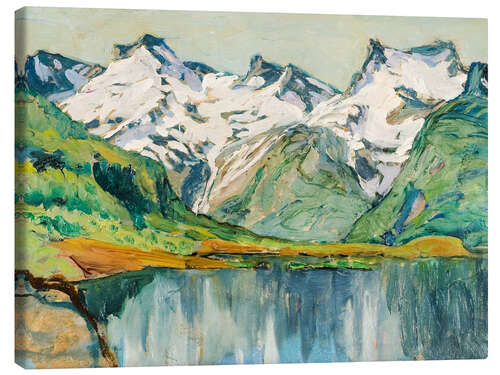 Obraz na płótnie A mountain lake, study from Northern Norway