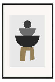 Gerahmter Kunstdruck Minimalistische Formkunst