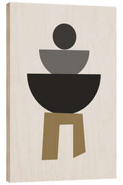 Holzbild Minimalistische Formkunst