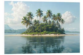 Hartschaumbild Kleine Insel
