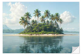 Wandsticker Kleine Insel