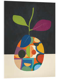 Tableau en verre acrylique Abstract Fruit Shapes I - Branka Kodžoman