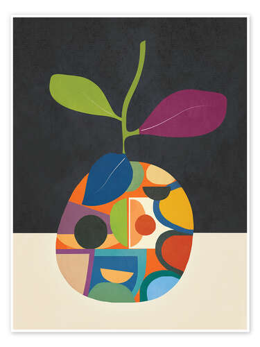 Poster Abstrakte Fruchtformen I