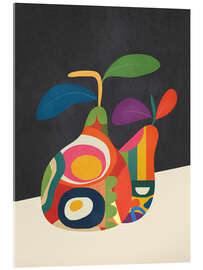 Tableau en verre acrylique Abstract Fruit Shapes II - Branka Kodžoman