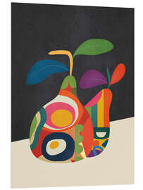 Hartschaumbild Abstrakte Fruchtformen II