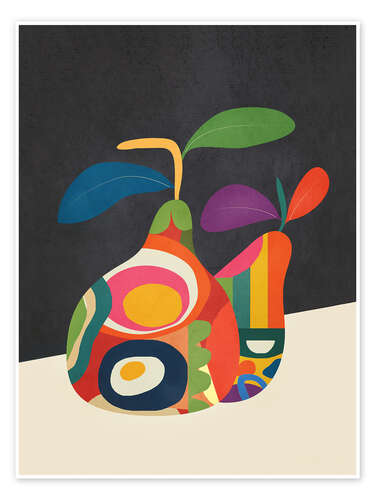 Poster Abstrakte Fruchtformen II