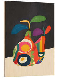 Cuadro de madera Abstract Fruit Shapes II