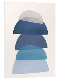 Hartschaumbild Blue Stack I