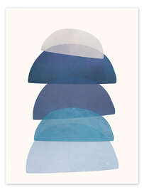 Wandbild Blue Stack I - Branka Kodžoman