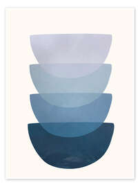 Wandbild Blue Stack II - Branka Kodžoman