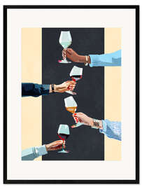 Gerahmter Kunstdruck Cheers