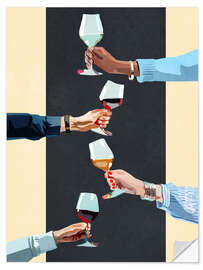 Wandsticker Cheers