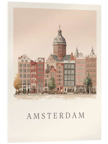 Stampa su vetro acrilico Amsterdam