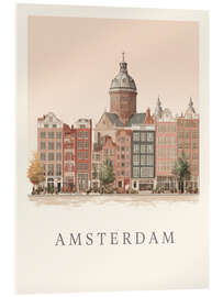 Tableau en verre acrylique Amsterdam - Peter Roder