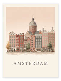Wandbild Amsterdam - Peter Roder