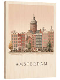 Obraz na drewnie Amsterdam - Peter Roder