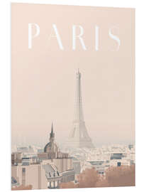 Hartschaumbild Paris