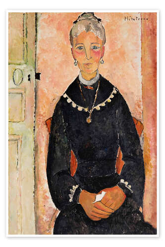Póster The Old Lady with the Necklace (Deudoxie Hebut)