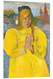 Acrylglasbild Betende Bretonin - Paul Gauguin