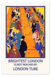 Wandbild Brightest London - Horace Taylor I - Vintage Advertising Collection