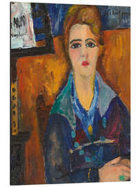 Alubild Die Frau mit der Halskette