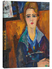 Canvas print The woman with the necklace - Jeanne Hebuterne