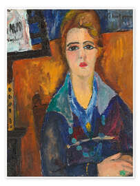 Reprodução The woman with the necklace - Jeanne Hebuterne