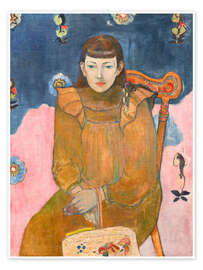 Obra artística Portrait of a Young Lady, Vaite Goupil, 1896 - Paul Gauguin