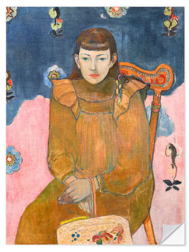 Sticker mural Portrait de jeune femme, Vaïte Goupil, 1896