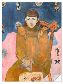 Sticker mural Portrait de jeune femme, Vaïte Goupil, 1896 - Paul Gauguin