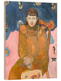 Holzbild Porträt einer jungen Dame, Vaite Goupil, 1896 - Paul Gauguin