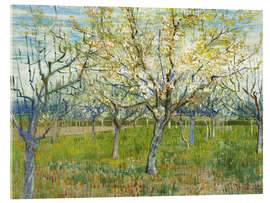 Quadro em acrílico The pink orchard, 1888 - Vincent van Gogh