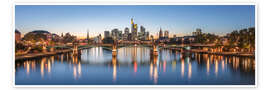 Poster Frankfurt Skyline Panorama - Jan Christopher Becke