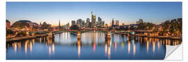 Wandsticker Frankfurt Skyline Panorama