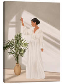 Leinwandbild Am Fenster