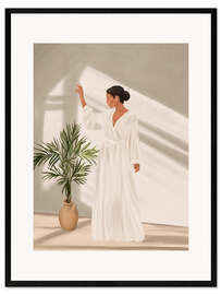 Gerahmter Kunstdruck Am Fenster