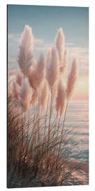 Aluminiumtavla Pampas Grass at Sunset