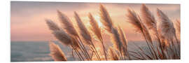 Hartschaumbild Pampaspoesie im Abendlicht - Melanie Viola