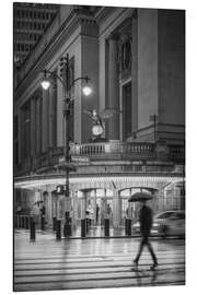 Stampa su alluminio New York in the Rain - Jan Christopher Becke