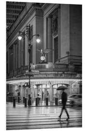 Hartschaumbild New York im Regen