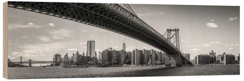 Tableau en bois Williamsburg Bridge, New York City