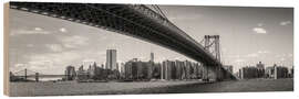 Tableau en bois Williamsburg Bridge, New York City - Jan Christopher Becke