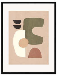 Gerahmter Kunstdruck Organischer Rhythmus