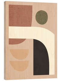 Holzbild Ausgeglichener Fluss