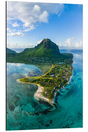 Alubild Le Morne Brabant mit Lagune, Mauritius - Jan Christopher Becke