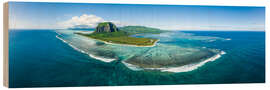 Cuadro de madera Mauritius Panorama - Jan Christopher Becke